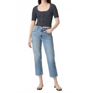 NEW PAIGE mid rise morgan ankle jeans in costar